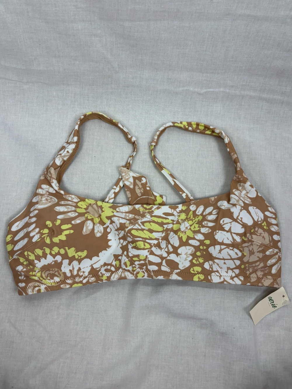 NWT Aerie Tie Back Scoop Bikini Top Size L